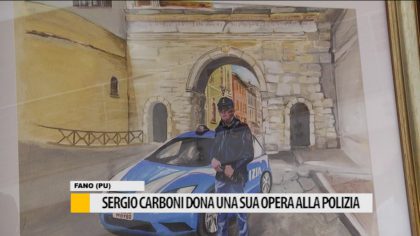 Sergio Carboni dona una sua opera alla Polizia di Fano – VIDEO item-thumbnail