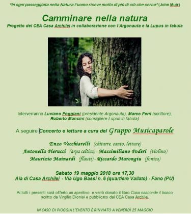 “Camminare nella natura”, al via il progetto di CEA Casa Archilei item-thumbnail