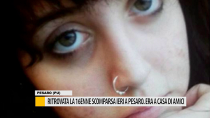 Ritrovata la 16enne scomparsa ieri a Pesaro: Era a casa di amici – VIDEO item-thumbnail