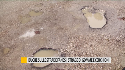 Buche sulle strade fanesi, strage di gomme e cerchioni – VIDEO item-thumbnail