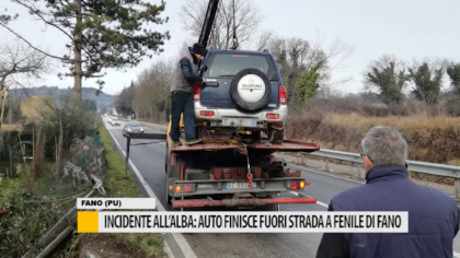 Incidente all’alba: auto finisce fuori strada a Fenile di Fano – VIDEO item-thumbnail