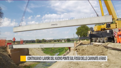 Continuano i lavori del nuovo ponte sul fosso della caminate a Fano – VIDEO item-thumbnail
