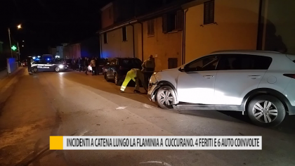 Incidenti a catena lungo la flaminia a Cuccurano. 4 feriti e 6 auto coinvolte – VIDEO item-thumbnail