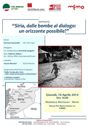 Mostra fotografica a Fano, “Siria, dalle bombe al dialogo: un orizzonte possibile?” item-thumbnail