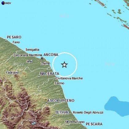 Scossa di terremoto ad Ancona di magnitudo 2.9 item-thumbnail