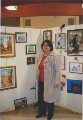 Ketty Perrone pittrice e  presidente dell'associazione