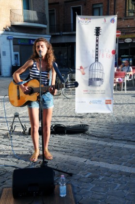 Chiara Magrini in piazza