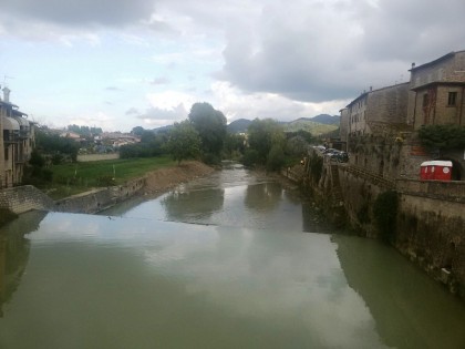 Fiume Metauro nel centro di S.Angelo in Vado