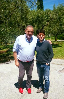 Gianfranco Vissani con il Sindaco di Cartoceto Enrico Rossi