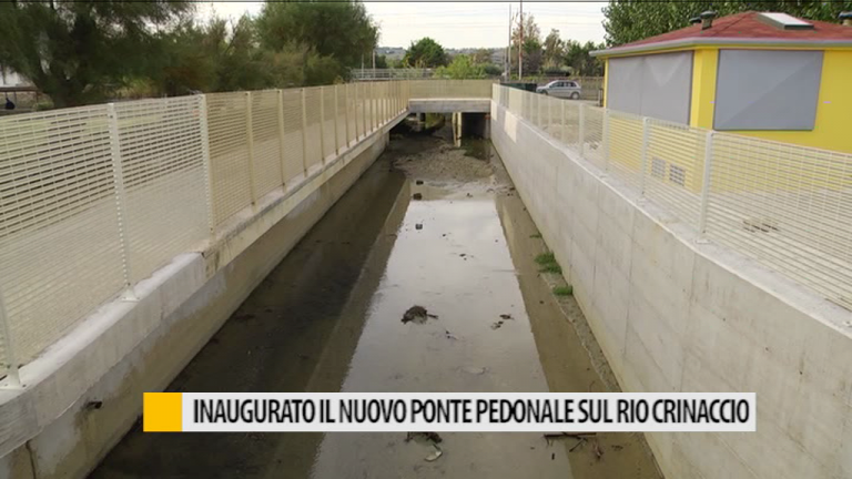 Inaugurato il nuovo ponte pedonale sul Rio Crinaccio  – VIDEO