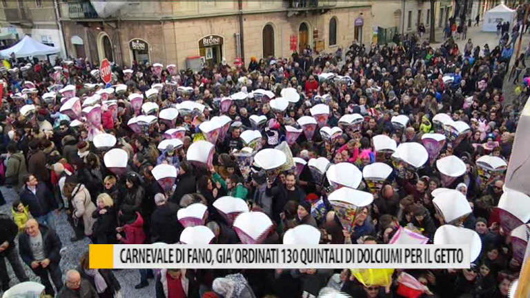 Carnevale di Fano, già ordinati 130 quintali di dolciumi per il getto – VIDEO
