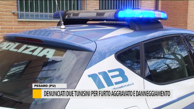 Denunciati due tunisini per furto aggravato e danneggiamento – VIDEO