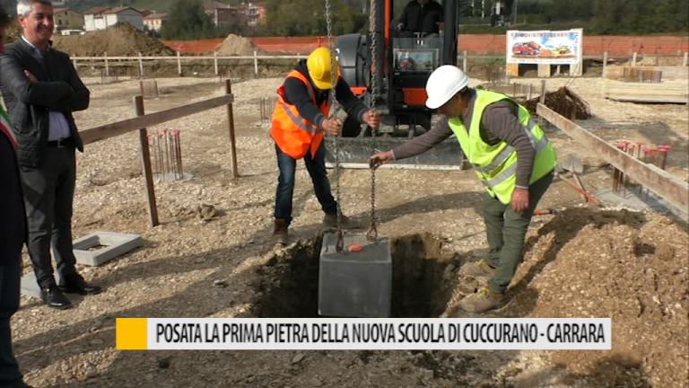 Posata la prima pietra della nuova scuola di Cuccurano-Carrara – VIDEO