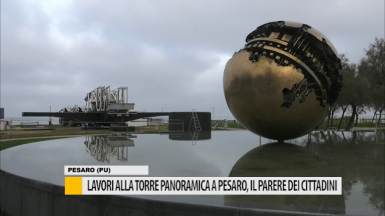 Lavori alla torre panoramica a Pesaro, il parere dei cittadini – VIDEO