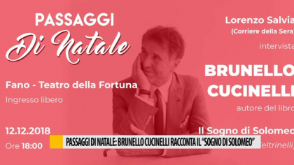 Passaggi di Natale: Brunello Cucinelli racconta il “Sogno di Tolomeo” – VIDEO item-thumbnail