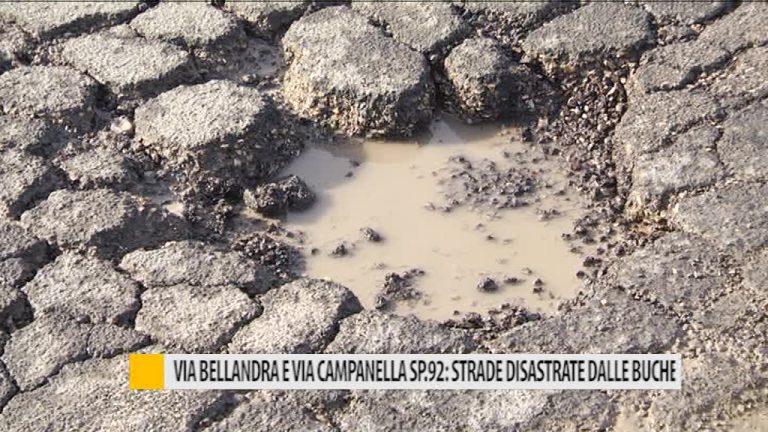 Via Bellandra e Via Campanella SP.92: strade disastrate dalla buche – VIDEO