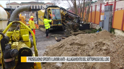 Proseguono spediti i lavori anti-allagamento del sottopasso del lido – VIDEO item-thumbnail