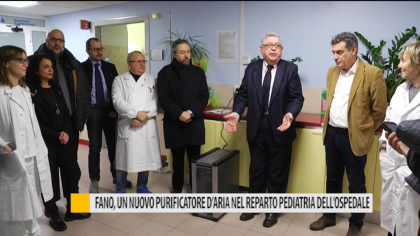 Fano, un nuovo purificatore d’aria nel reparto pediatria dell’ospedale – VIDEO item-thumbnail