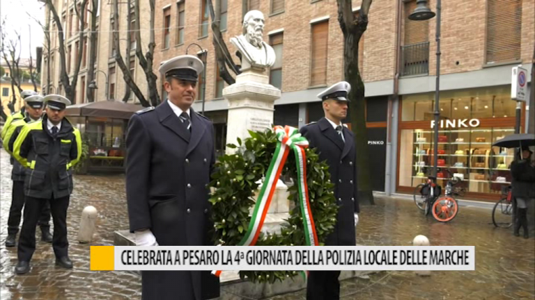 Celebrata a Pesaro la 4ª giornata della polizia locale delle marche – VIDEO