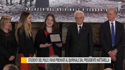 Studenti del Polo 3 Fano premiati al quirinale dal presidente Mattarella – VIDEO item-thumbnail