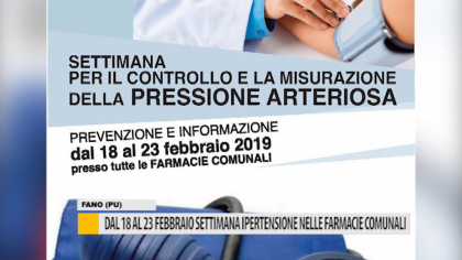 Dal 18 al 23 febbraio settimana ipertensione nelle farmacie comunali – VIDEO item-thumbnail