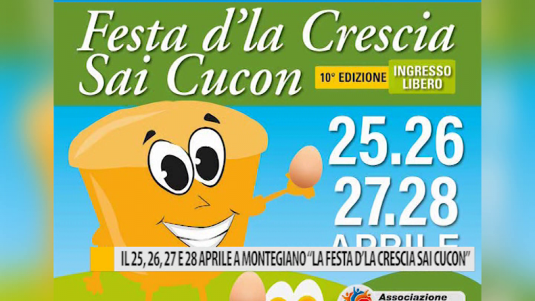 Il 25, 26, 27 e 28 aprile a Montegiano: “La festa d’la Crescia sai Cucon” – VIDEO
