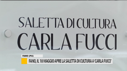 Fano, il 18 maggio apre la saletta di cultura a “Carla Fucci” – VIDEO item-thumbnail