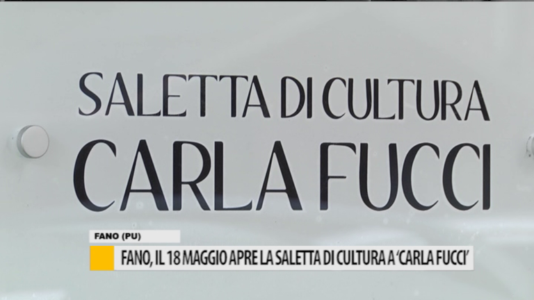 Fano, il 18 maggio apre la saletta di cultura a “Carla Fucci” – VIDEO