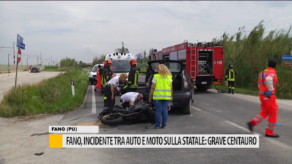 Fano, grave incidente tra auto e moto sulla statale: grave centauro – VIDEO item-thumbnail