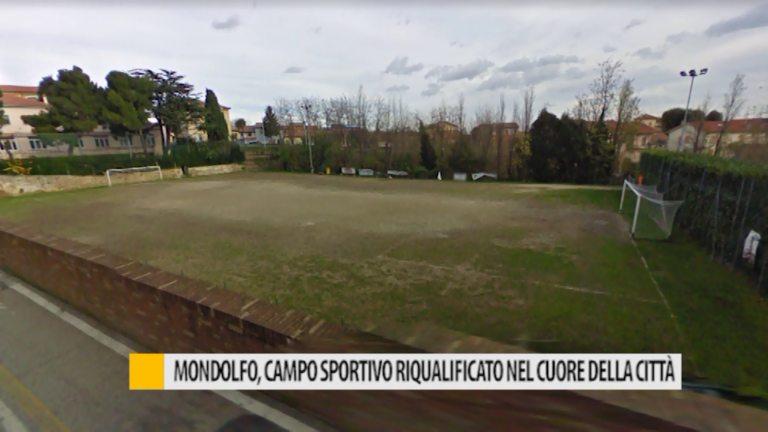 Mondolfo, campo sportivo riqualificato nel cuore della città – VIDEO