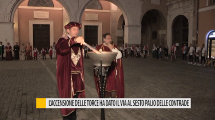 L’accensione delle torce ha dato il via al sesto Palio delle Contrade – VIDEO item-thumbnail