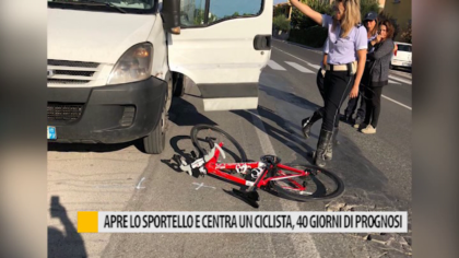 Apre lo sportello e centra un ciclista, 40 giorni di prognosi – VIDEO item-thumbnail