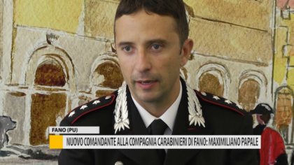 Nuovo comandante alla compagnia carabinieri di Fano: Maximiliano Papale – VIDEO item-thumbnail