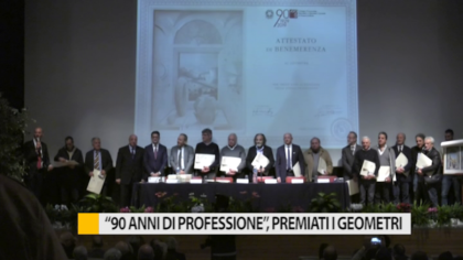 “90 anni di professione”, premiati geometri della provincia – VIDEO item-thumbnail