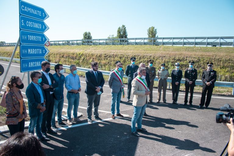 Inaugurato questa mattina il nuovo ponte sul fiume Metauro