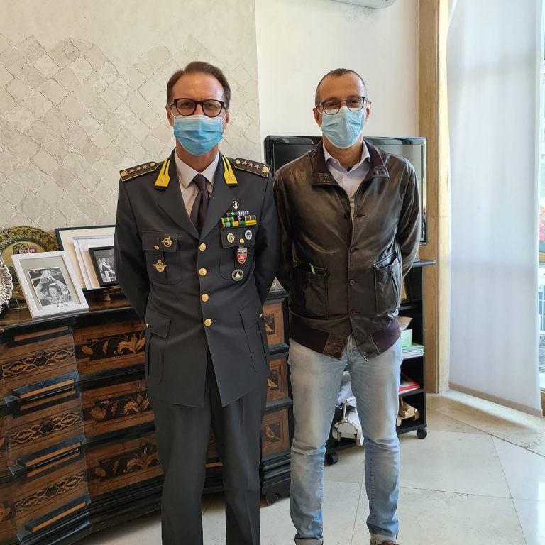 Pesaro, Ricci incontra il nuovo Comandante Provinciale della Guardia di Finanza