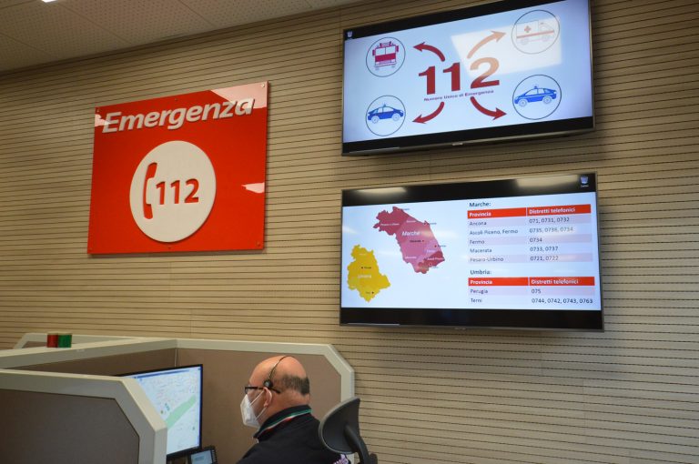 Parte nelle Marche e in Umbria il numero unico di emergenza europeo 112 Parte nelle Marche e in Umbria il numero unico di emergenza europeo 112