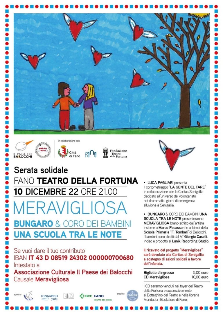 “Meravigliosa”: serata solidale al Teatro della Fortuna – VIDEO