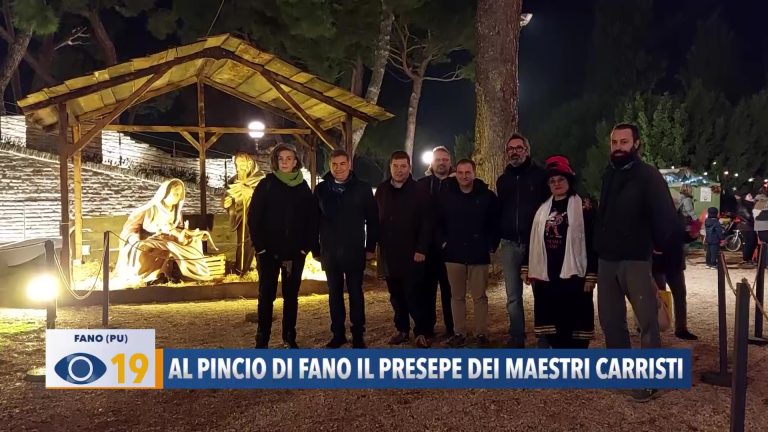 Al Pincio di Fano il presepe dei maestri carristi – VIDEO