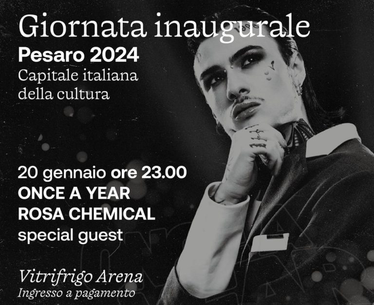 “Once a Year” e Rosa Chemical: tutto sull’evento di domani alla “Vitrifrigo Arena”