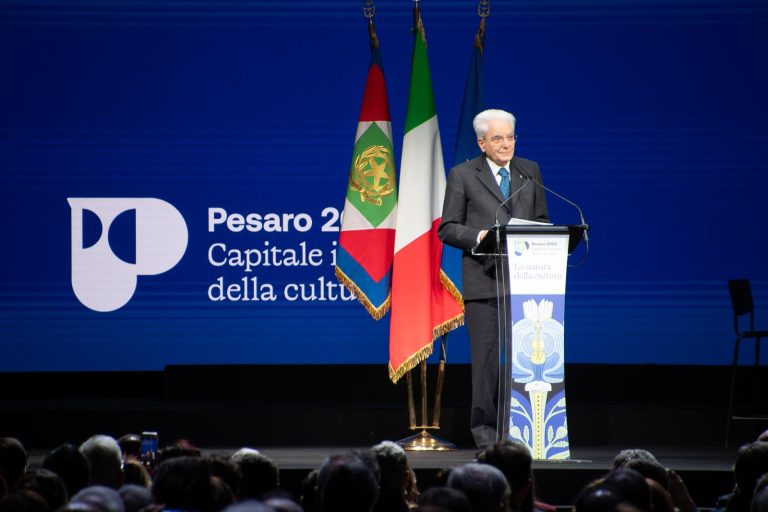Cerimonia Pesaro 2024, Mattarella: ‘Grande sfida per una città che vuole sognare’ (FOTO)