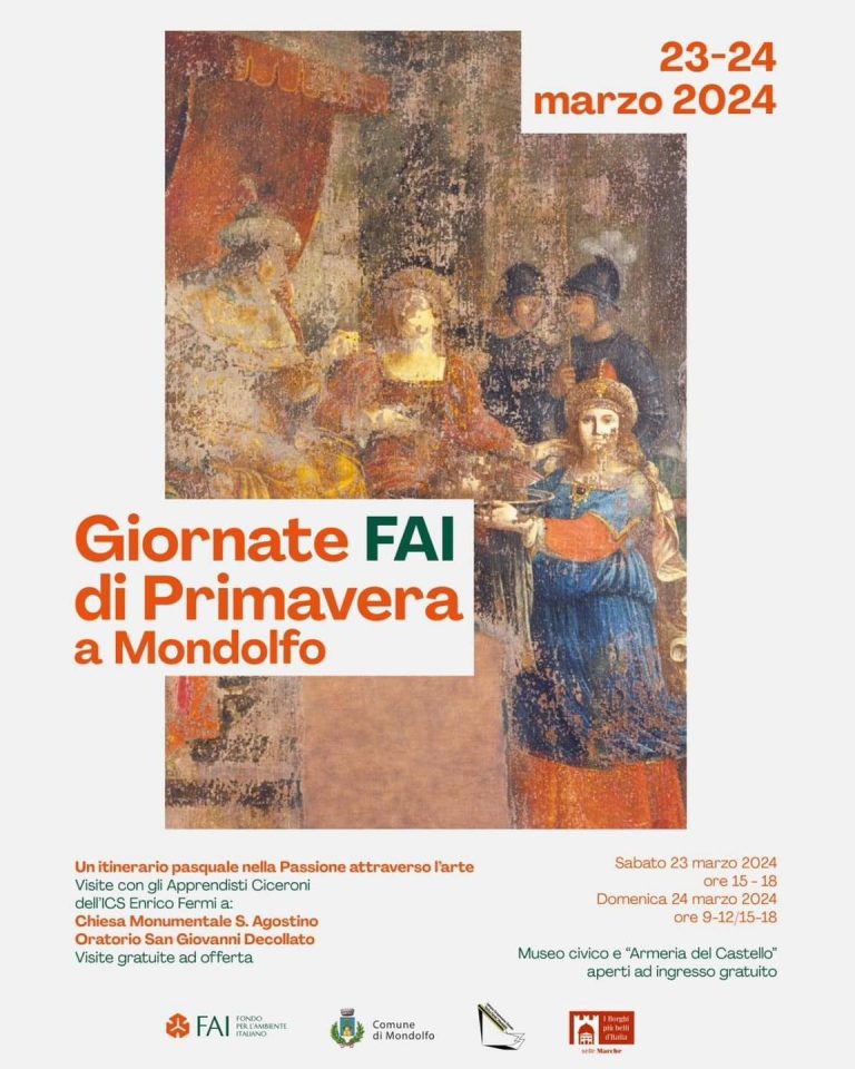 Giornate Fai: a Mondolfo visite nella Chiesa di Sant’Agostino e nell’Oratorio San Giovanni Decollato Giornate Fai: a Mondolfo visite nella Chiesa di Sant’Agostino e nell’Oratorio San Giovanni Decollato