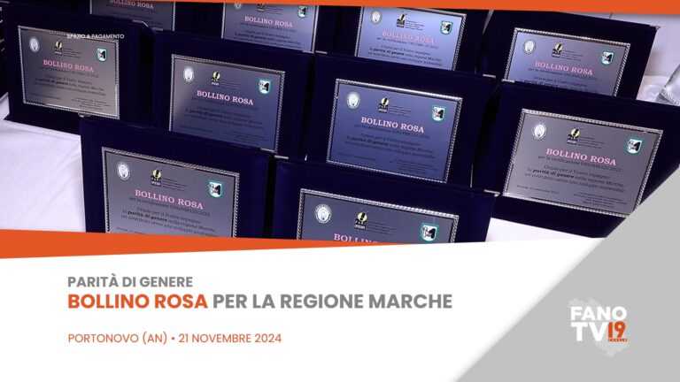 Parità di genere: bollino rosa per la Regione Marche