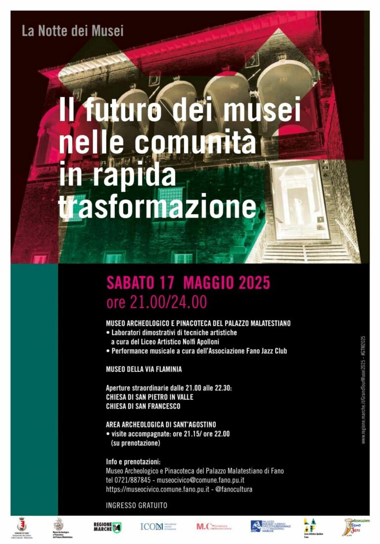 Notte dei Musei a Fano: laboratori, visite guidate e musica dal vivo tra le meraviglie del Palazzo Malatestiano