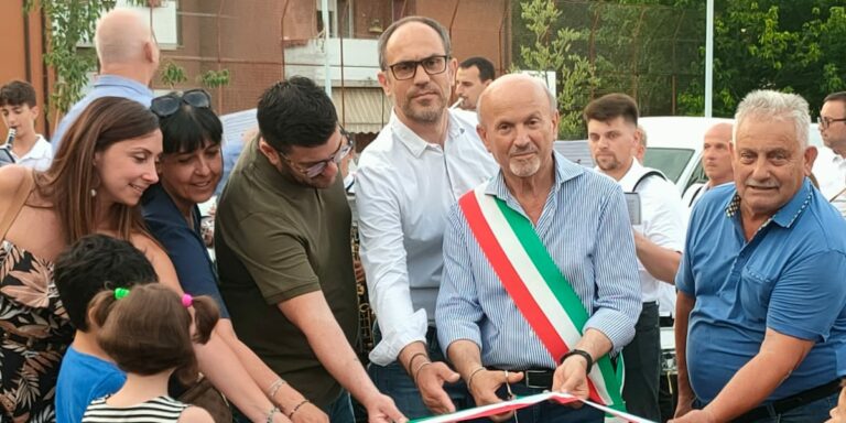 Vallefoglia: inaugurata la riqualificata Piazza I° Maggio a Cappone