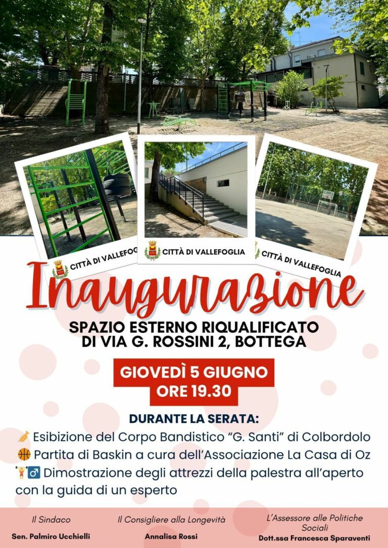 Bottega, giovedì l’inaugurazione dello spazio esterno riqualificato del Circolo Ricreativo Sportivo