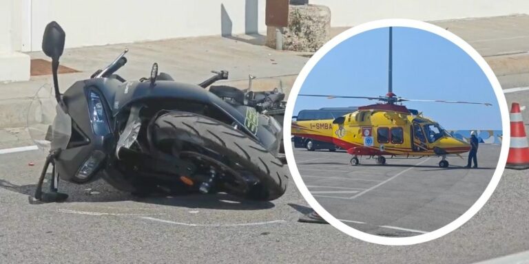 Pesaro, schianto in moto: elisoccorso per un ventenne
