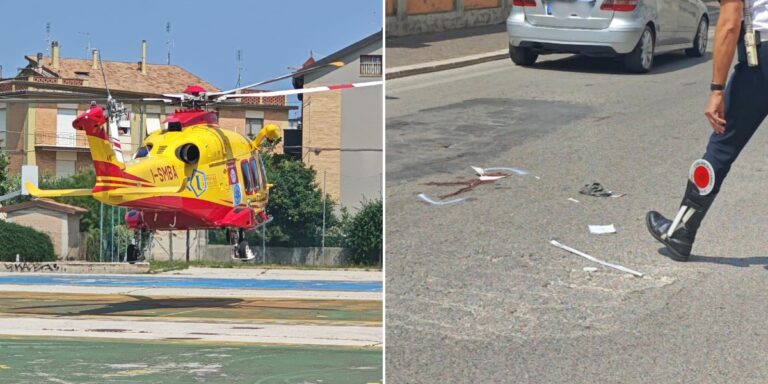 Pesaro, cade dalla bici elettrica e batte la testa: grave una donna di 80 anni (FOTO)