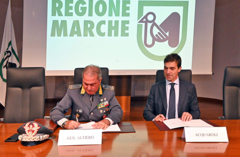 Regione Marche e Guardia di Finanza rinnovano il Protocollo per la tutela della legalità sui fondi PNRR