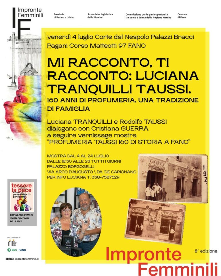 Luciana e Rodolfo raccontano la Profumeria Taussi: 160 di storia a Fano